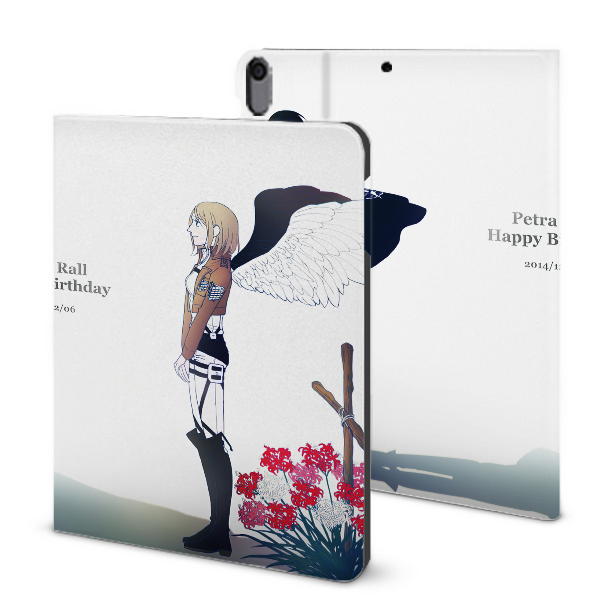 （画像用） 進撃の巨人 Attack on Titan IPad ケース ブック型 PUレザー TPU 耐衝撃 軽量 薄型 ペン収納なし 全面保護 IPad 各モデル対応